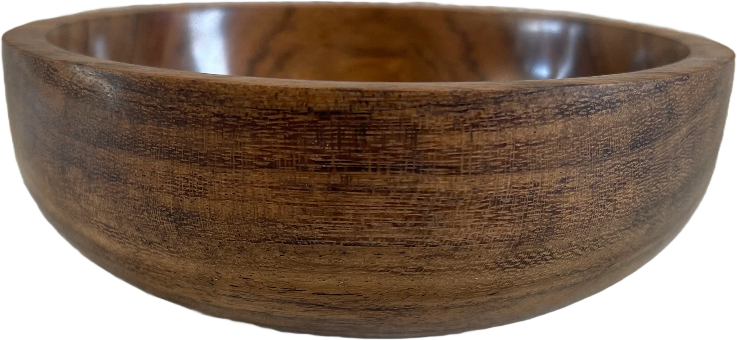 a small dark glossy textured bowl