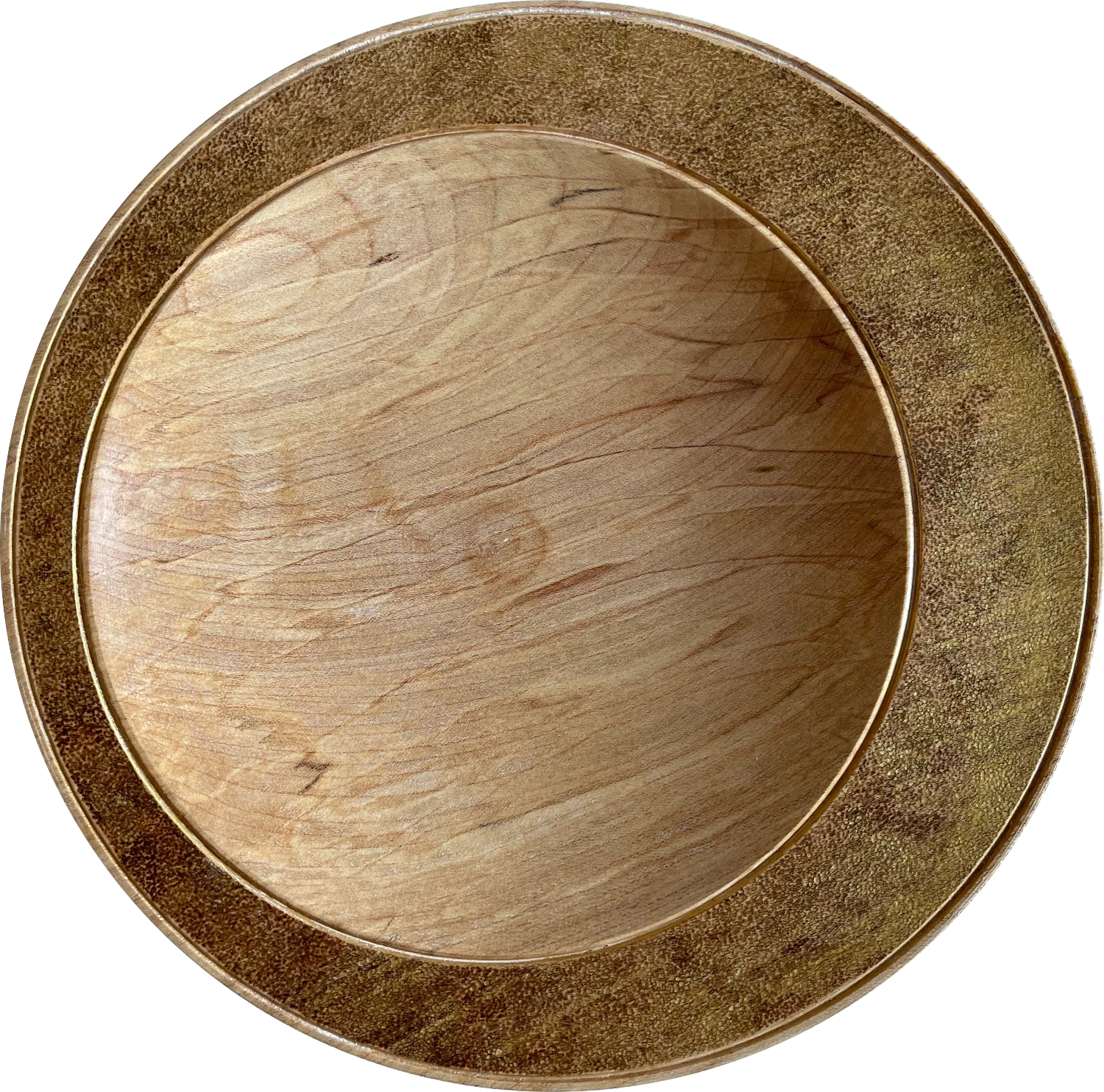 a large bowl with an off center design